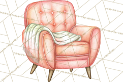 Pink Christmas Town Clipart PNG, Pastel Winter Clip Art Product Image 2