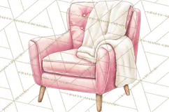 Pink Christmas Town Clipart PNG, Pastel Winter Clip Art Product Image 2
