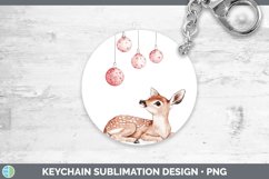 GorgeousPink Christmas Keychain design.