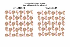 pink christmas dog skinny tumbler sublimation wrap with high resolution and transparant background are for 20oz and 30oz skinny tumbler