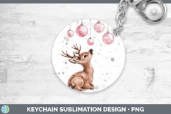 GorgeousPink Christmas Keychain design.