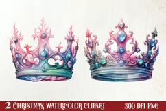 Pink Christmas Fairy Clipart Sublimation, Fairy Christmas Product Image 1