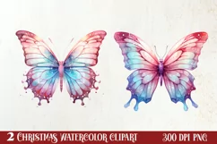 Pink Christmas Fairy Clipart Sublimation, Fairy Christmas Product Image 1