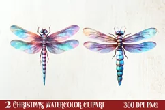 Pink Christmas Fairy Clipart Sublimation, Fairy Christmas Product Image 1
