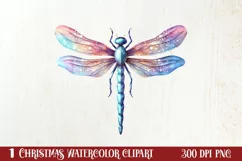 Pink Christmas Fairy Clipart Sublimation, Fairy Christmas Product Image 1