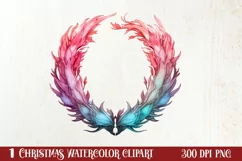 Pink Christmas Fairy Clipart Sublimation, Fairy Christmas Product Image 1