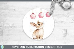 GorgeousPink Christmas Farm Keychain design.