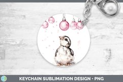 GorgeousPink Christmas Farm Keychain design.