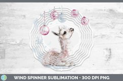 GorgeousPink Christmas Farm Wind Spinner design.