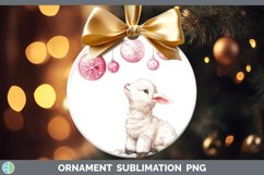 GorgeousPink Christmas Farm Ornament design.