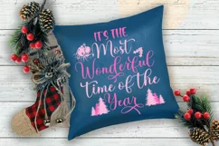 It's the Most Wonderful Time I Pink Christmas Sublimation Product Image 2