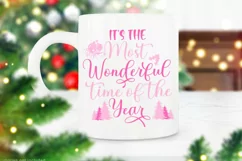 It's the Most Wonderful Time I Pink Christmas Sublimation Product Image 3