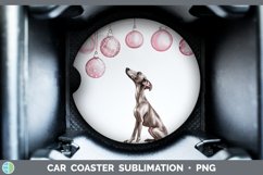 GorgeousPink Christmas Car Coaster design.