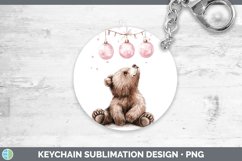 GorgeousPink Christmas Keychain design.