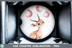 GorgeousPink Christmas Car Coaster design.