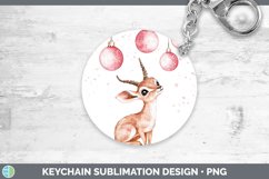 GorgeousPink Christmas Keychain design.