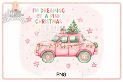 Pink Christmas PNG - PNG for Sublimation or Printing Product Image 1