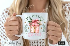 Pink Present Gift Club PNG | Christmas PNG Product Image 2