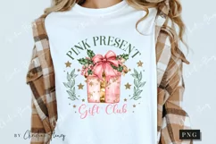 Pink Present Gift Club PNG | Christmas PNG Product Image 3
