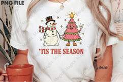 Pink Christmas PNG Sublimation Product Image 2
