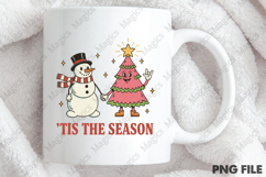 Pink Christmas PNG Sublimation Product Image 4