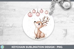 GorgeousPink Christmas Keychain design.