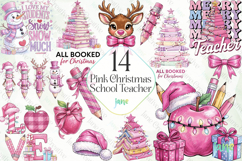 Pink Christmas School Teacher Bundle Product Image 1
