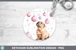GorgeousPink Christmas Keychain design.