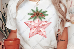 Pink Christmas Star Png Product Image 2