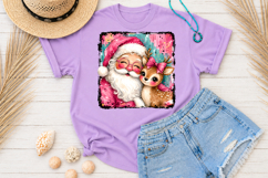 Pink Christmas Sublimation, Mama Santa Nutcracker PNG Product Image 2