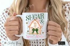 Pink Christmas Sugar & Spice Babe PNG | Christmas PNG Product Image 2
