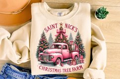 Saint Nick&#039;s Christmas Tree Farm PNG, Christmas Coquette PNG Product Image 2