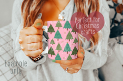 Pink Christmas Digital Paper Backgrounds | Seamless Patterns Product Image 4