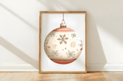 Pink Christmas Watercolor Clipart Product Image 3