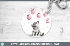 GorgeousPink Christmas Keychain design.