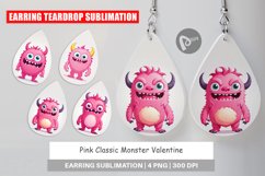 Earring Pink Classic Monster Valentine Product Image 1