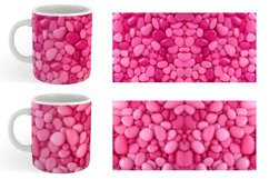 Pink Color Stones Mug sublimation design Product Image 3
