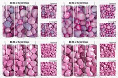3D Pink Color Stones Tumbler Bundle Product Image 6