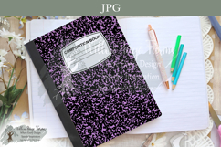 Color Composition Notebook Cover Pink, Purple &amp; Blue Product Image 6