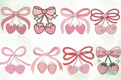 Pink Coquette Bows Sublimation Clipart Product Image 8