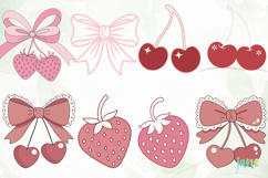 Pink Coquette Bows Sublimation Clipart Product Image 7