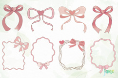 Pink Coquette Bows Sublimation Clipart Product Image 4
