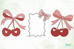 Pink Coquette Bows Sublimation Clipart Product Image 3
