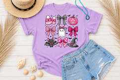 Pink Coquette Halloween PNG, Cute Ghost Bow Sublimation Product Image 3
