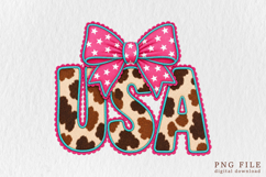 Pink Coquette USA Patriotic PNG Product Image 1