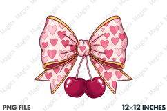 Pink Coquette Valentine Png Cherry Love Product Image 1