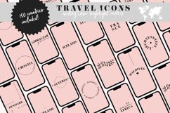 pink countries instagram highlight icons