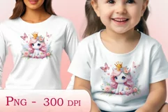 Watercolor illustration hand drawn clip art cute pink unicorn. Pastel сolorful clipart, high resolution. Perfect for printing and sublimation 