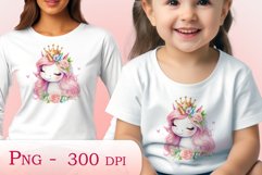 Watercolor illustration hand drawn clip art cute pink unicorn. Pastel сolorful clipart, high resolution. Perfect for printing and sublimation 
