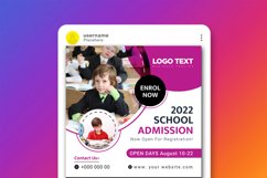 School Admission Social Media Post Product Image 6